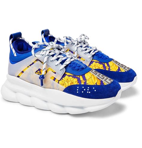 blue versace chain reaction shoes|Versace chain reaction sale.